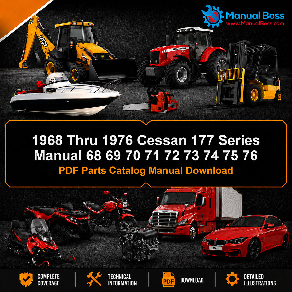 1968 Thru 1976 Cessan 177 Series Manual 68 69 70 71 72 73 74 75 76 PDF Parts Catalog Manual Download