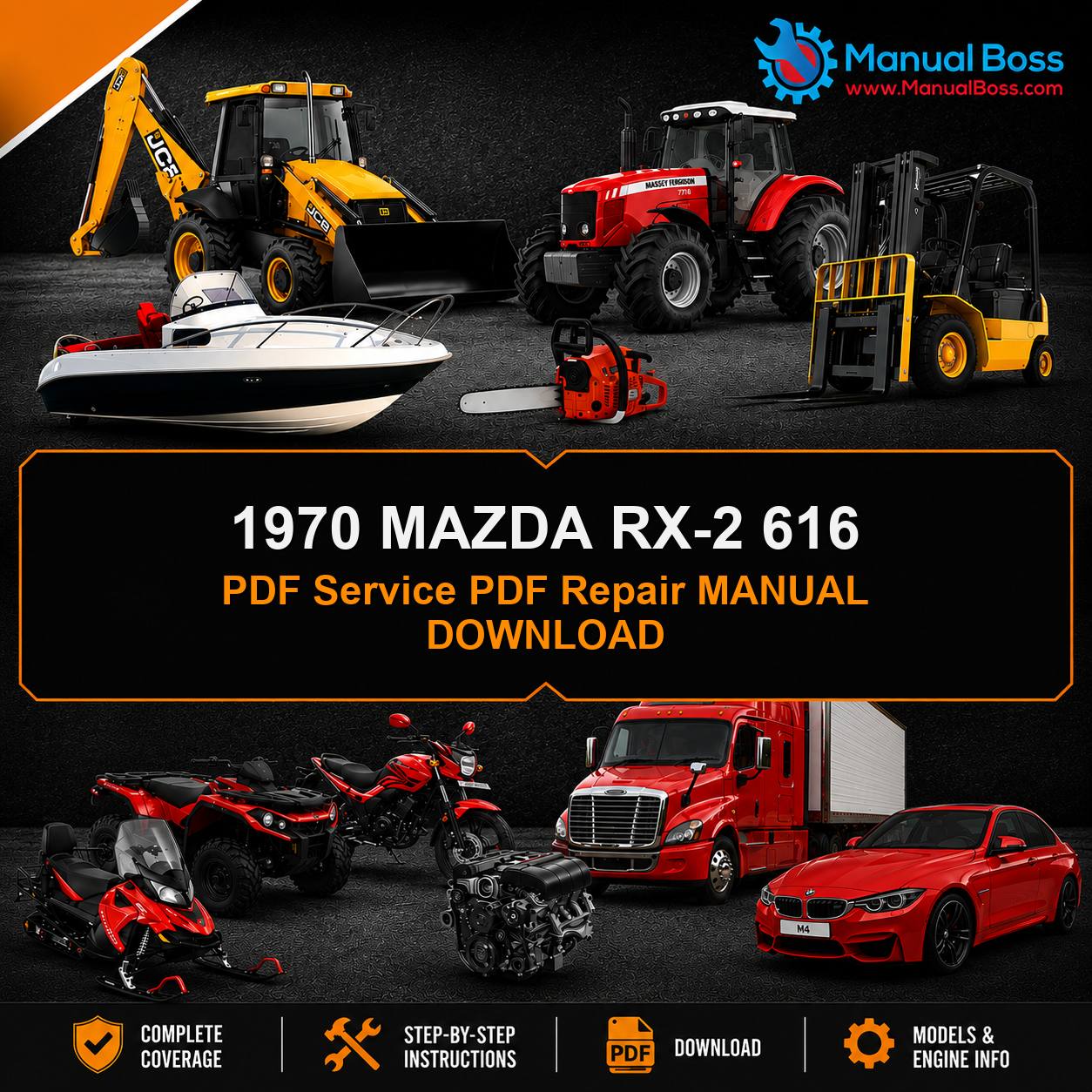 1970 MAZDA RX-2 616 PDF Service PDF Repair MANUAL DOWNLOAD