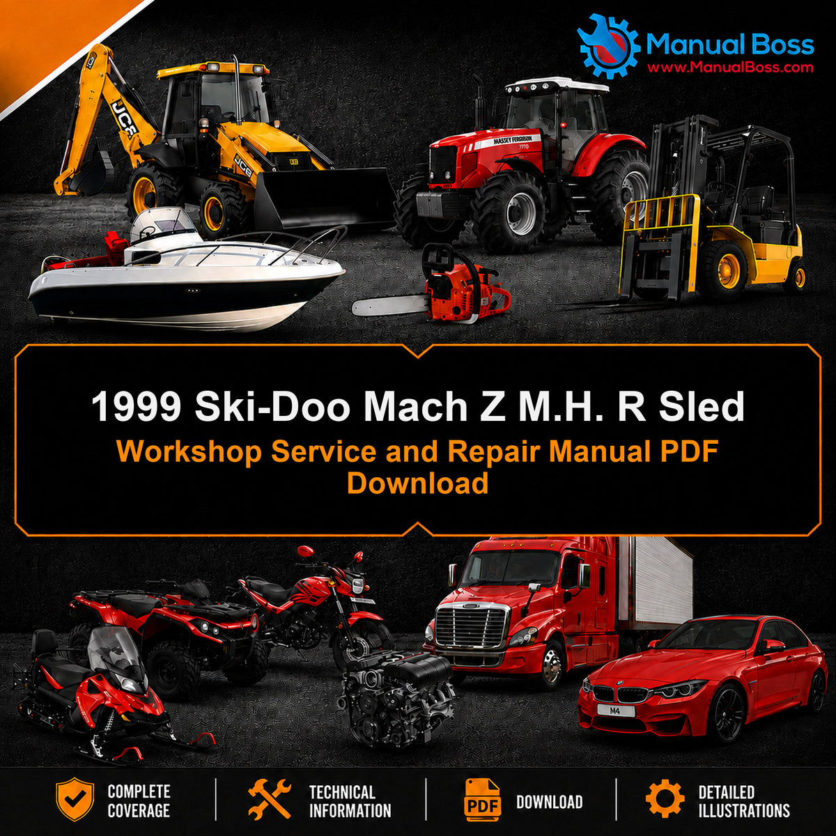 1999 Ski-Doo Mach Z M.H. R Sled Workshop Service and Repair Manual PDF Download