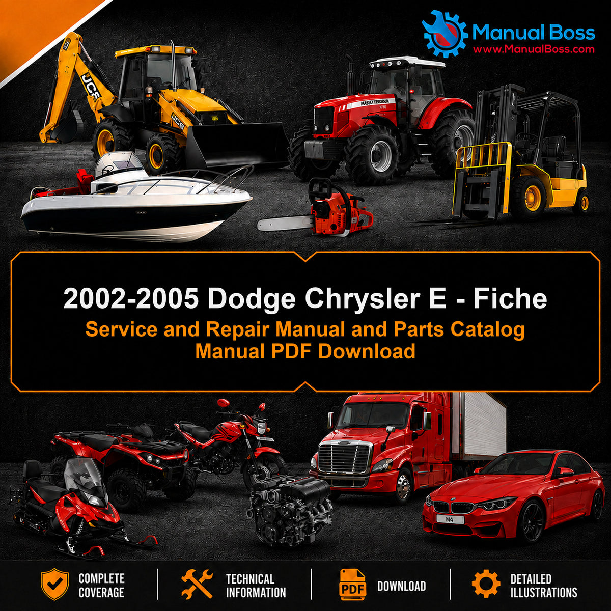 2002-2005 Dodge Chrysler E - Fiche Service and Repair Manual and Parts Catalog Manual PDF Download