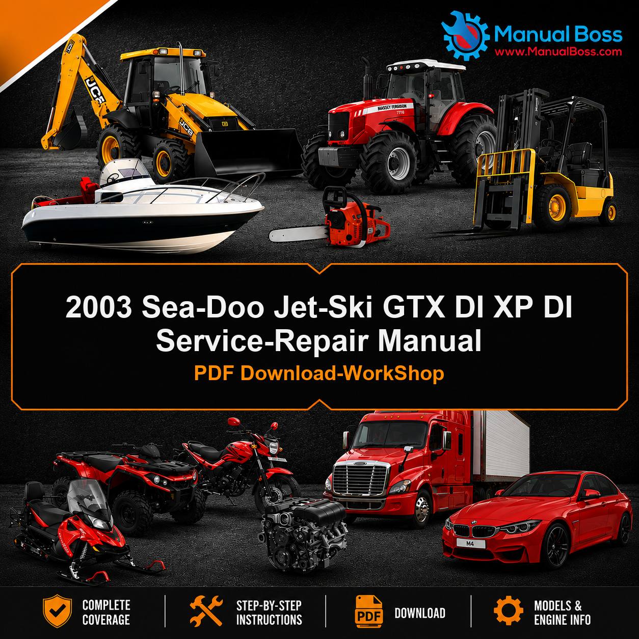 2003 Sea-Doo Jet-Ski GTX DI XP DI Service-Repair Manual PDF Download-WorkShop