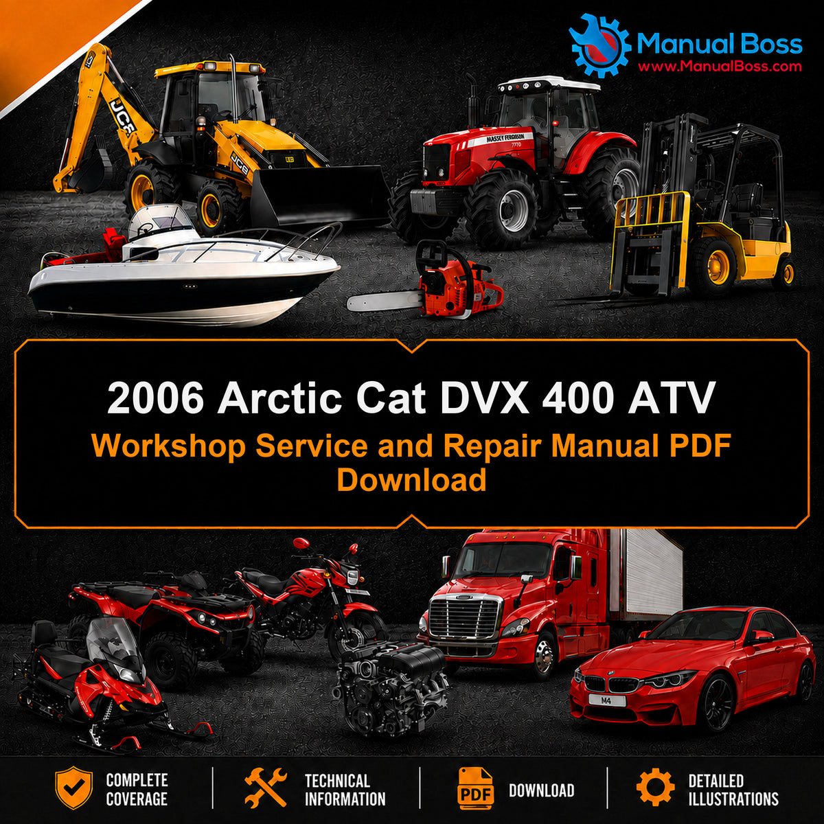 2006 Arctic Cat DVX 400 ATV Workshop Service and Repair Manual PDF Download