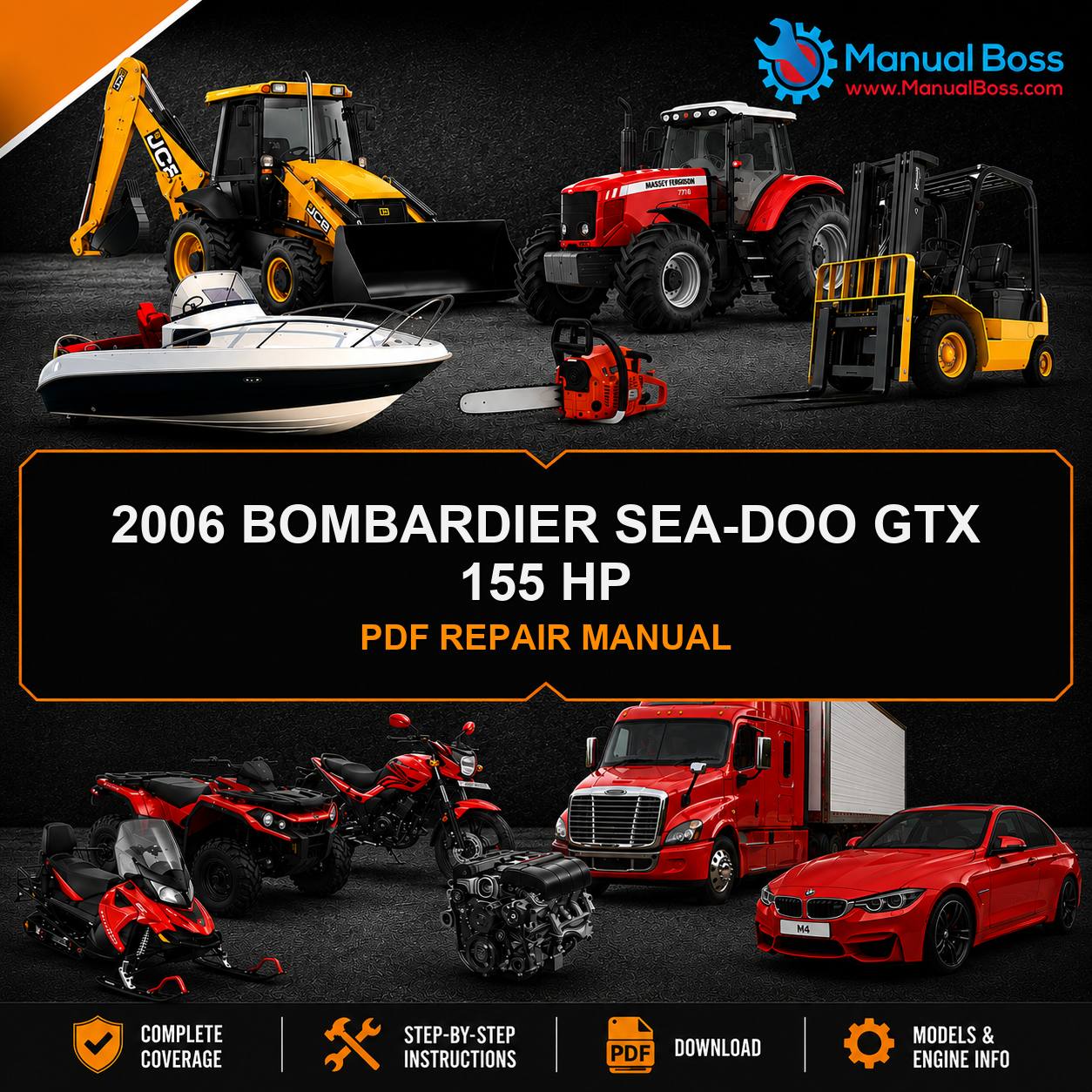 2006 BOMBARDIER SEA-DOO GTX 155 HP PDF REPAIR MANUAL