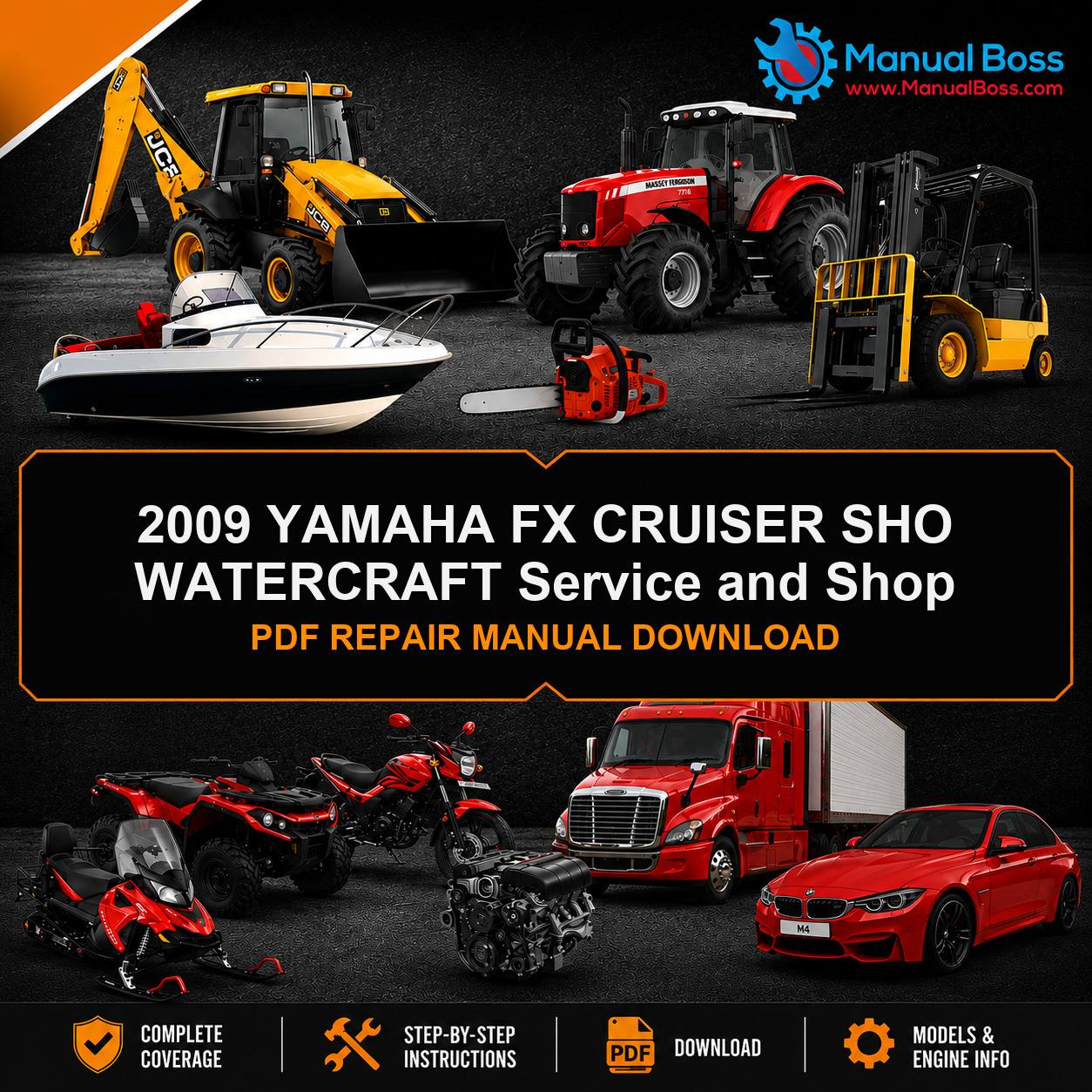 2009 YAMAHA FX CRUISER SHO WATERCRAFT Service and Shop PDF REPAIR MANUAL DOWNLOAD