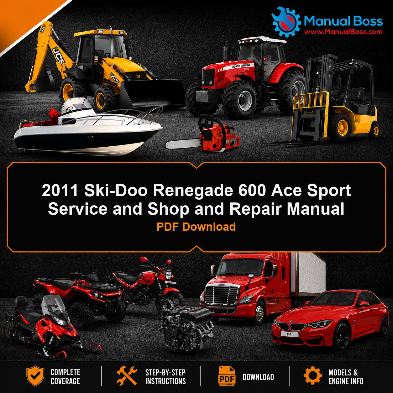2011 Ski-Doo Renegade 600 Ace Sport Service and Shop and Repair Manual PDF Download