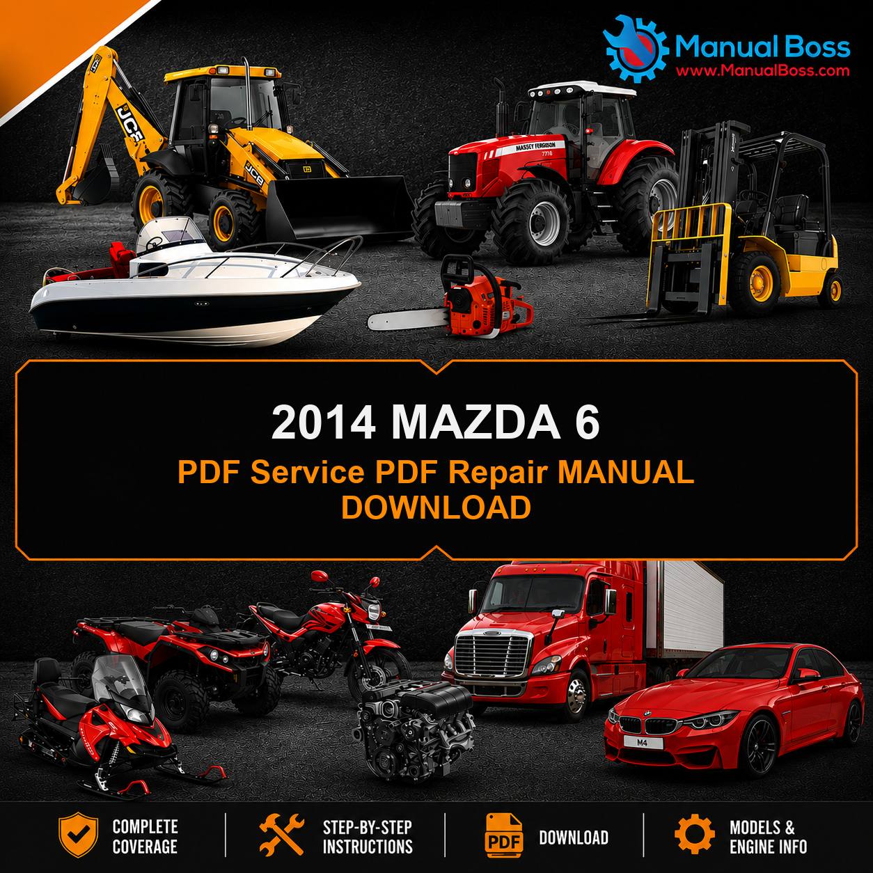 2014 MAZDA 6 PDF Service PDF Repair MANUAL DOWNLOAD