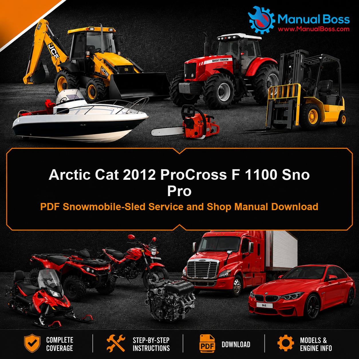 Arctic Cat 2012 ProCross F 1100 Sno Pro PDF Snowmobile-Sled Service and Shop Manual Download
