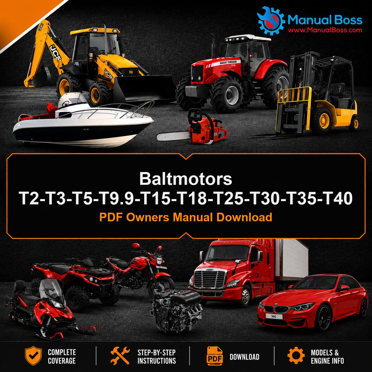 Baltmotors T2-T3-T5-T9.9-T15-T18-T25-T30-T35-T40 PDF Owners Manual Download