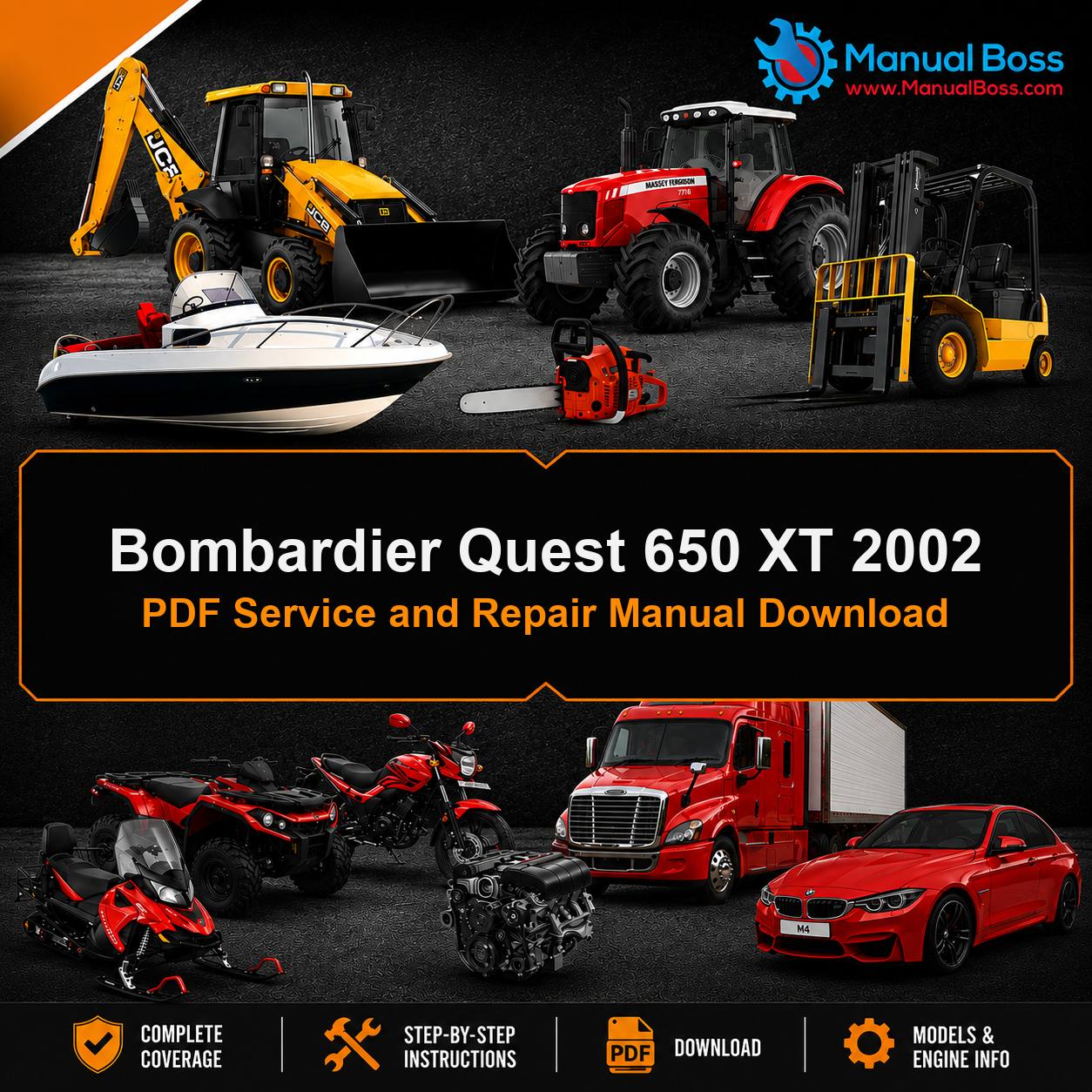Bombardier Quest 650 XT 2002 PDF Service and Repair Manual Download