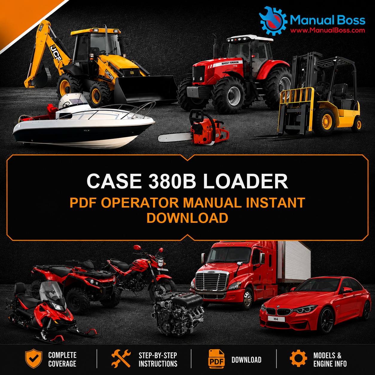 CASE 380B LOADER PDF OPERATOR MANUAL INSTANT DOWNLOAD
