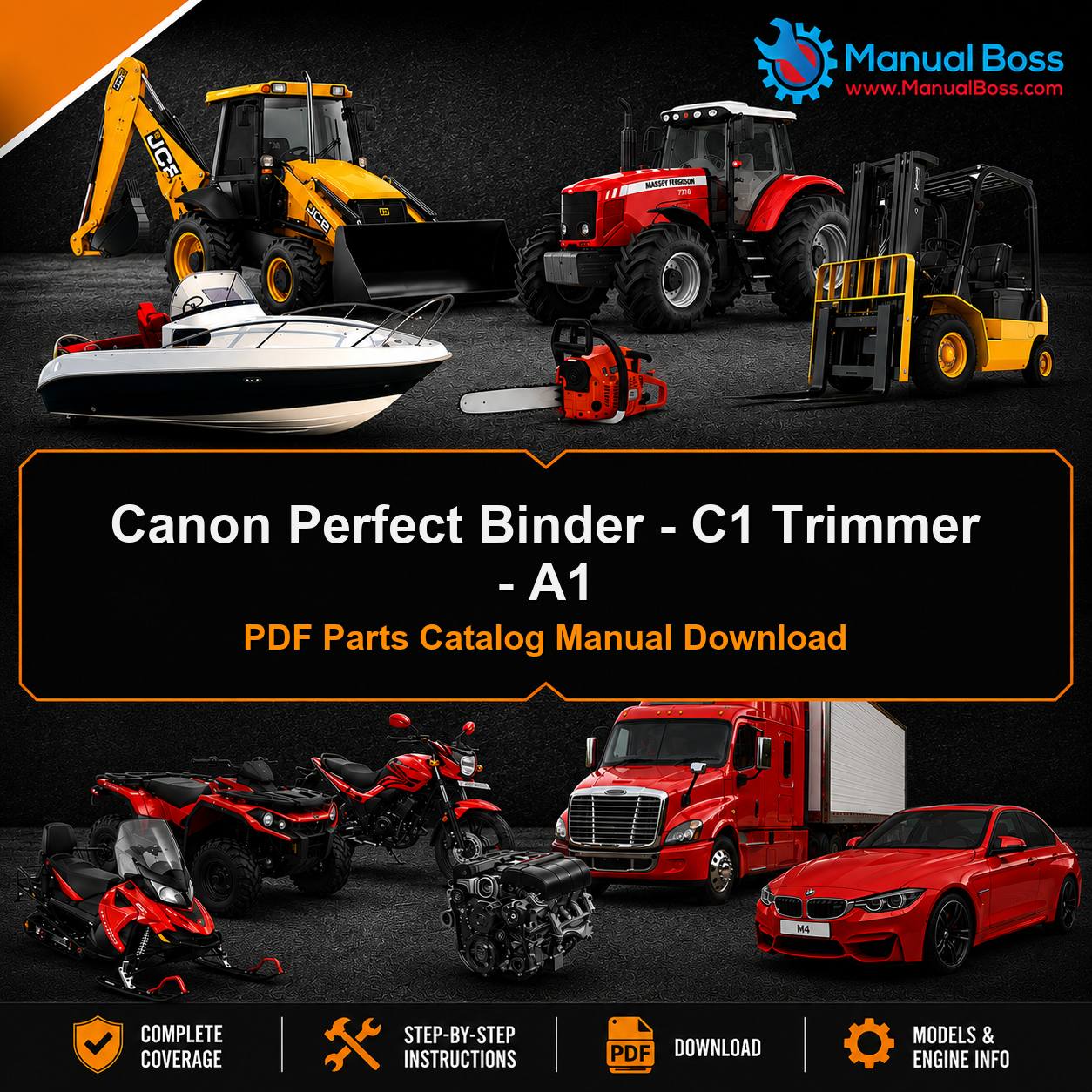 Canon Perfect Binder - C1 Trimmer - A1 PDF Parts Catalog Manual Download