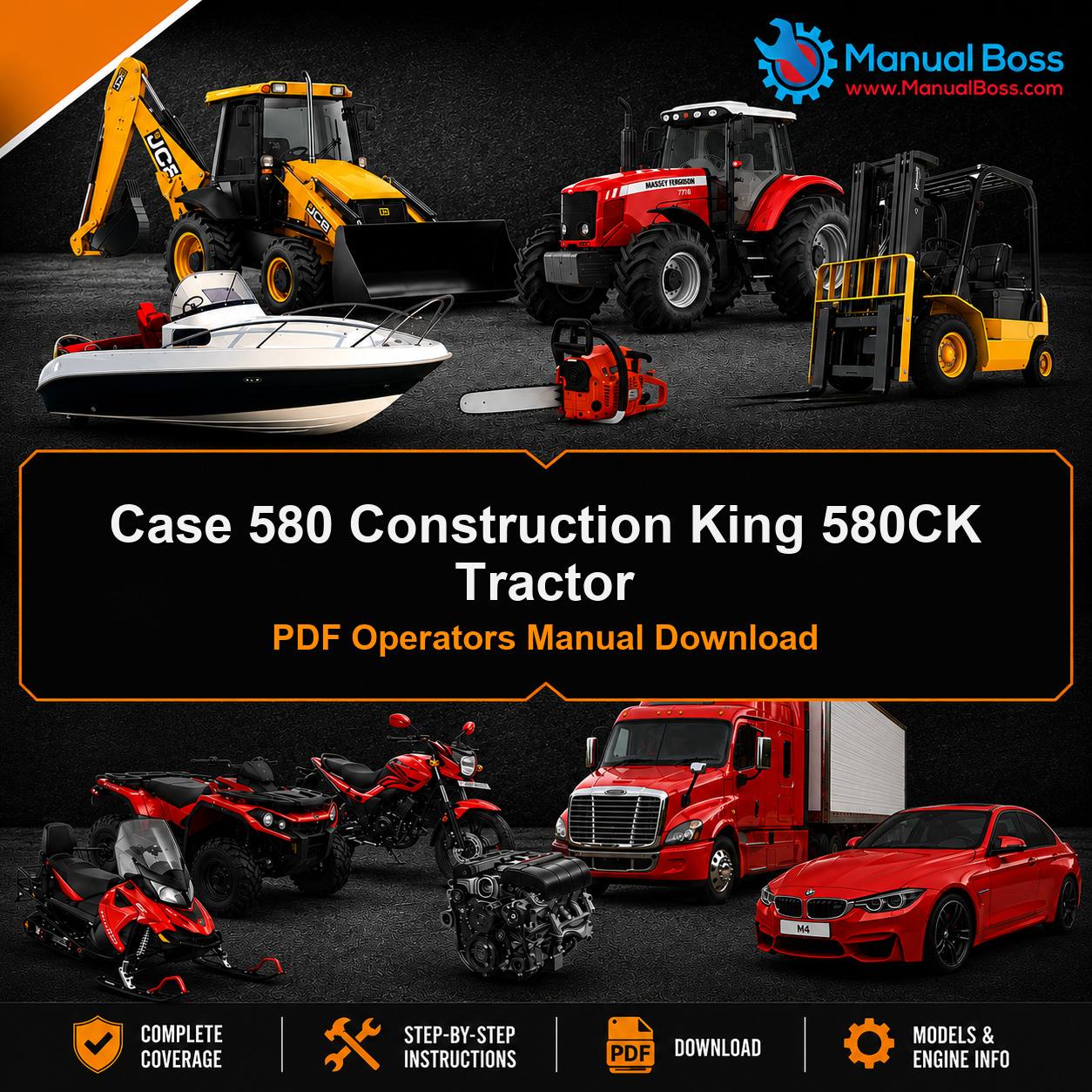 Case 580 Construction King 580CK Tractor PDF Operators Manual Download