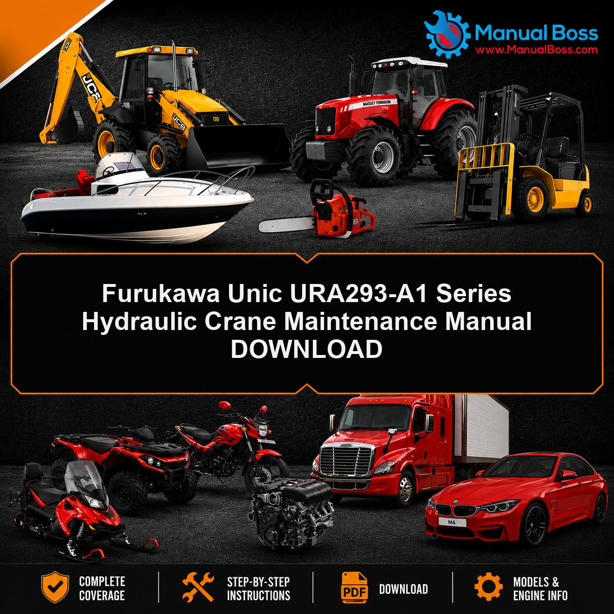 Furukawa Unic URA293-A1 Series Hydraulic Crane Maintenance Manual DOWNLOAD