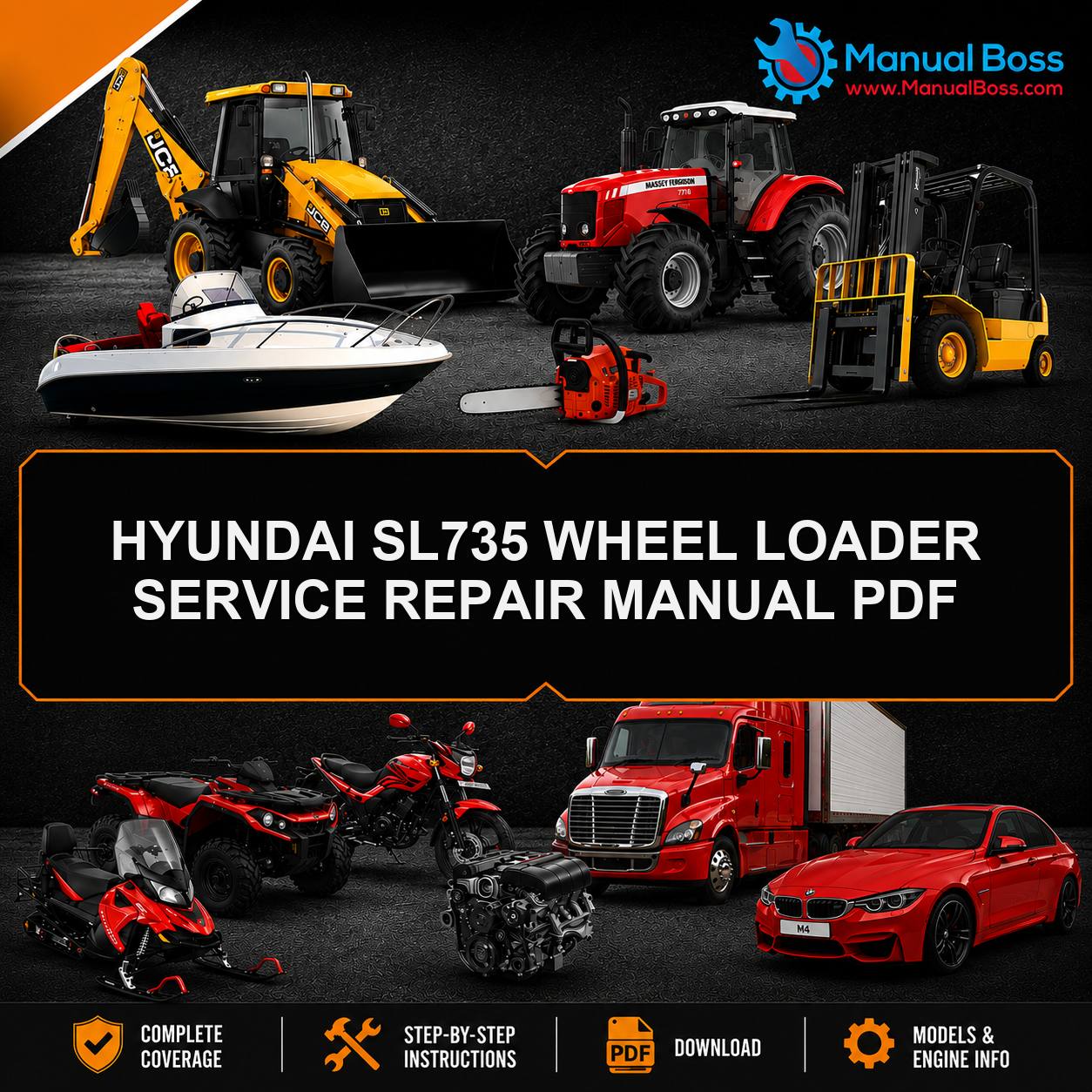 HYUNDAI SL735 WHEEL LOADER SERVICE REPAIR MANUAL PDF