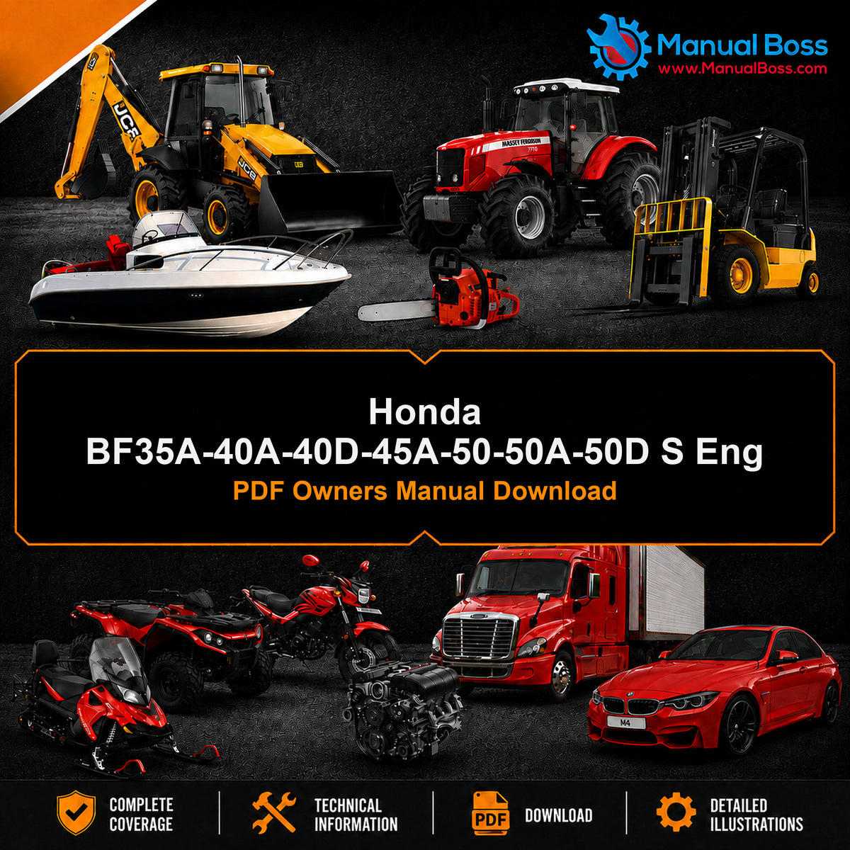 Honda BF35A-40A-40D-45A-50-50A-50D S Eng PDF Owners Manual Download