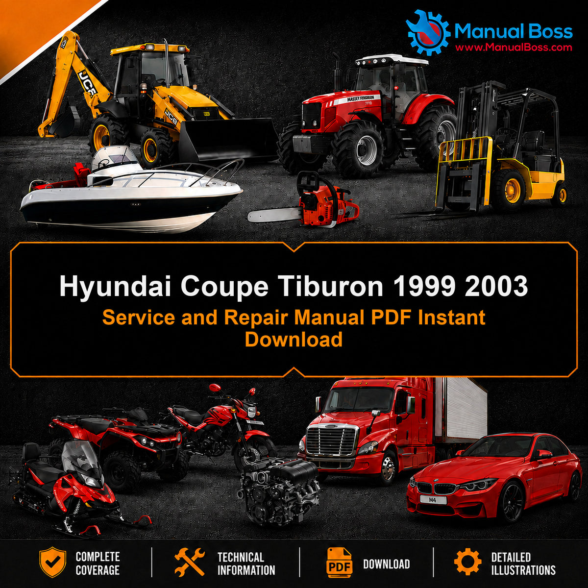 Hyundai Coupe Tiburon 1999 2003 Service and Repair Manual PDF Instant Download