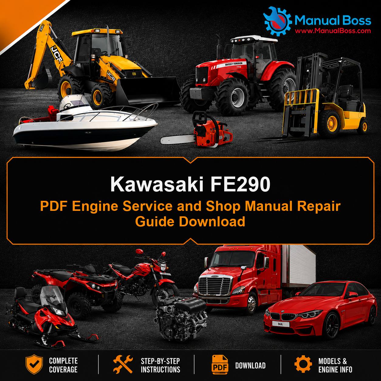 Kawasaki FE290 PDF Engine Service and Shop Manual Repair Guide Download