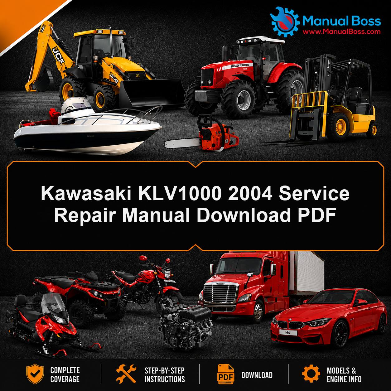 Kawasaki KLV1000 2004 Service Repair Manual Download PDF