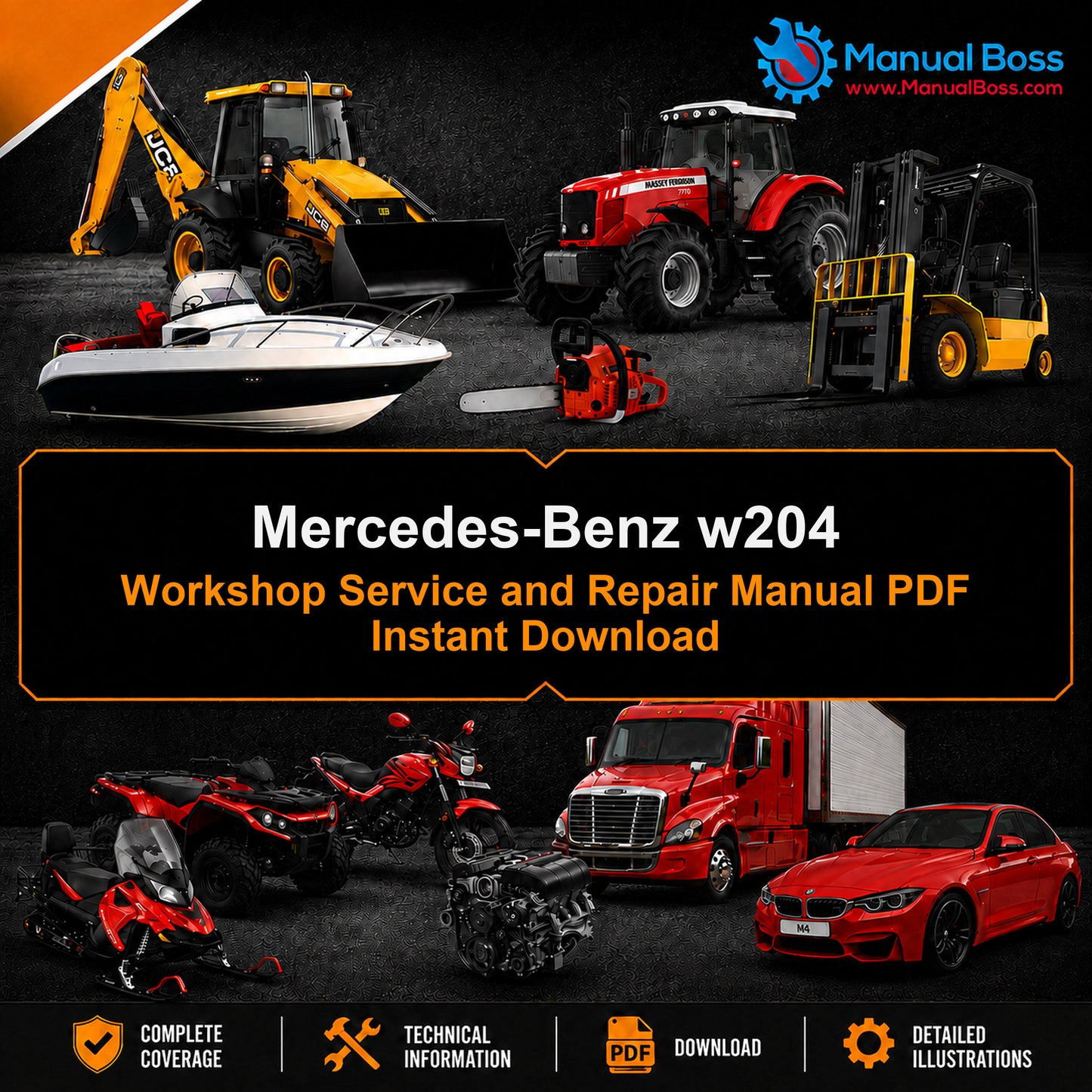 Mercedes-Benz w204 Workshop Service and Repair Manual PDF Instant Download