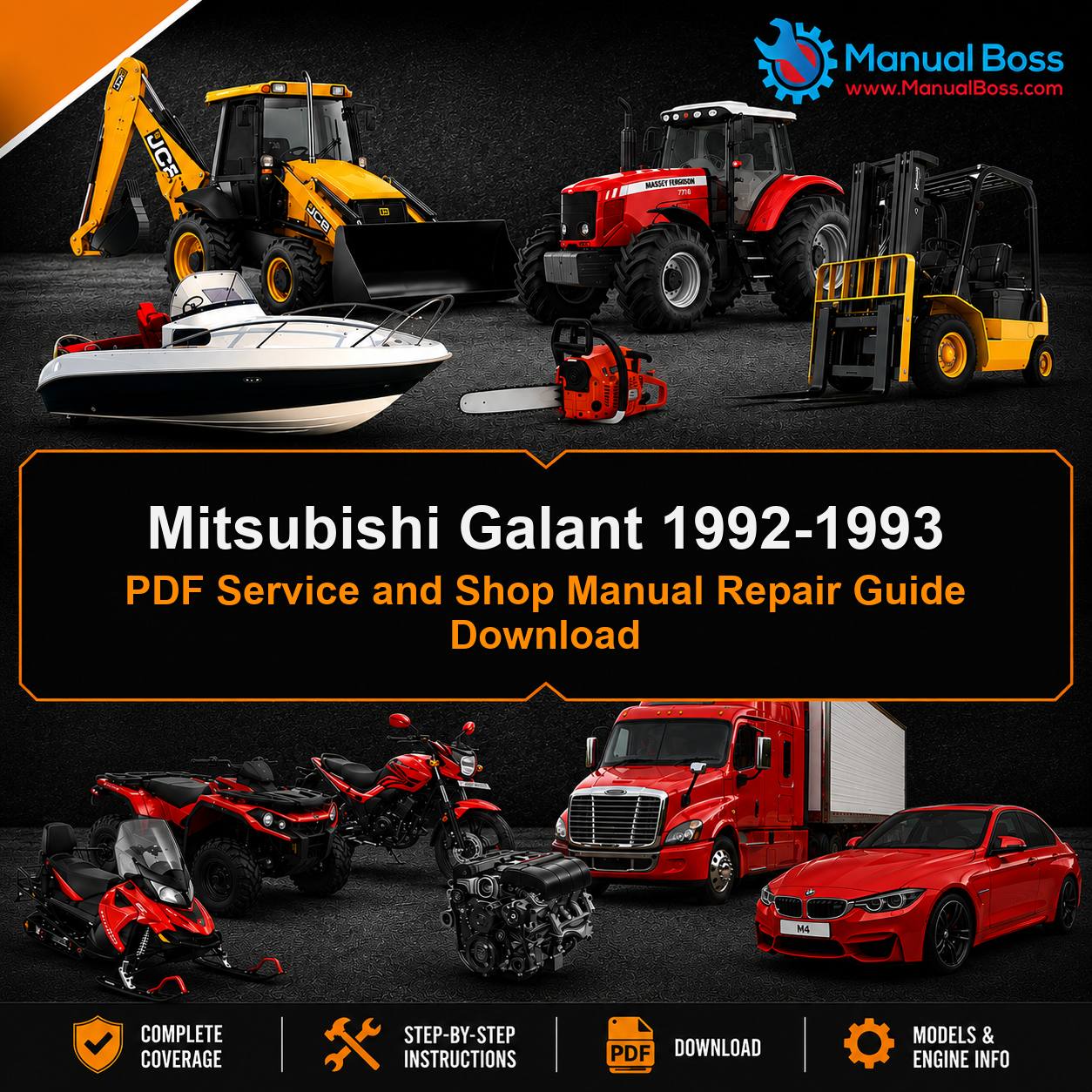 Mitsubishi Galant 1992-1993 PDF Service and Shop Manual Repair Guide Download