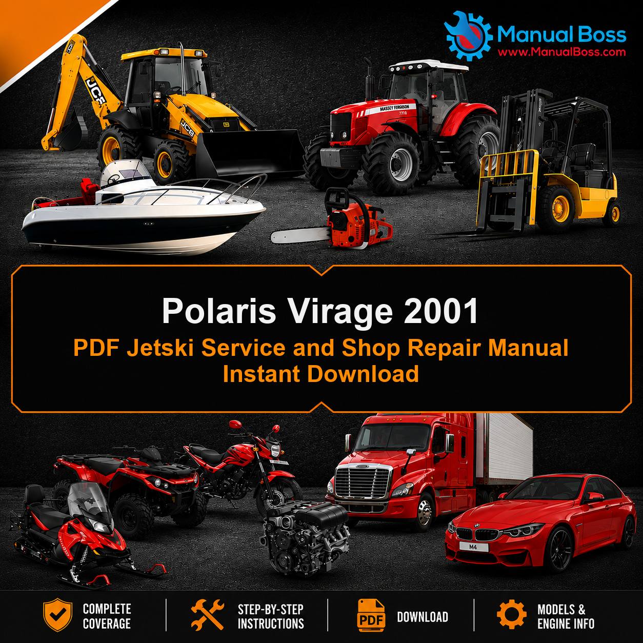 Polaris Virage 2001 PDF Jetski Service and Shop Repair Manual Instant Download