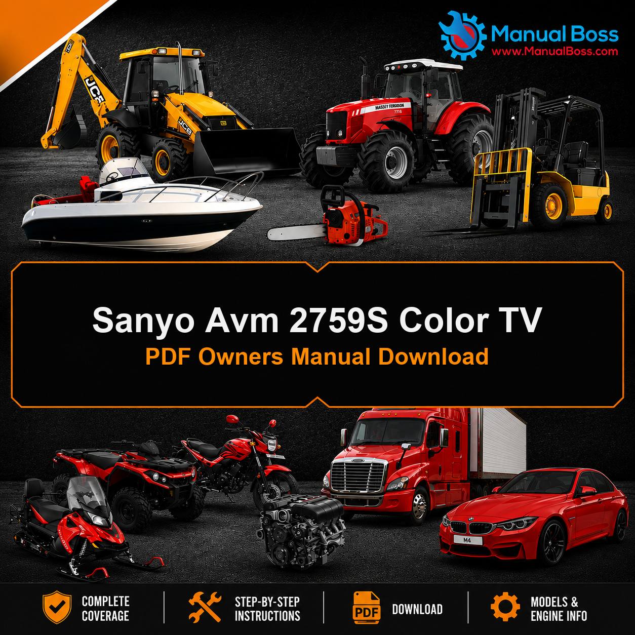 Sanyo Avm 2759S Color TV PDF Owners Manual Download