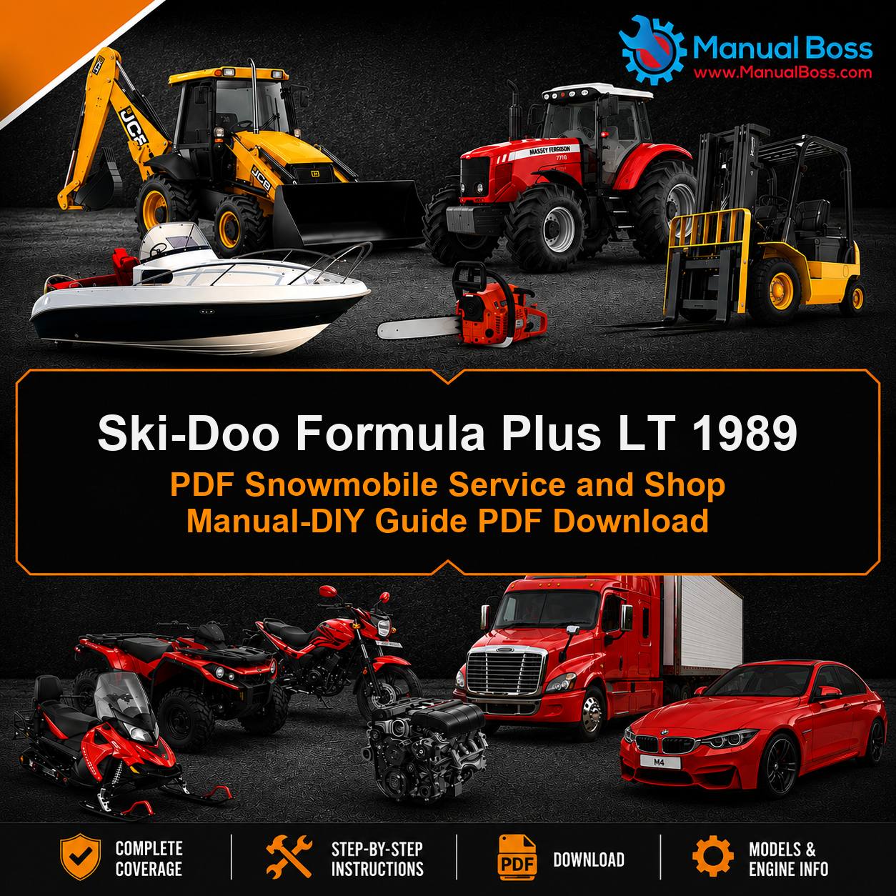Ski-Doo Formula Plus LT 1989 PDF Snowmobile Service and Shop Manual-DIY Guide PDF Download
