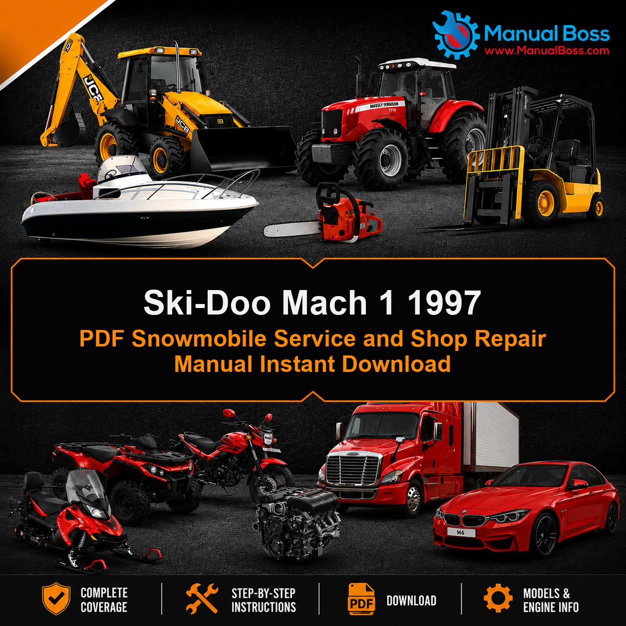 Ski-Doo Mach 1 1997 PDF Snowmobile Service and Shop Repair Manual Instant Download