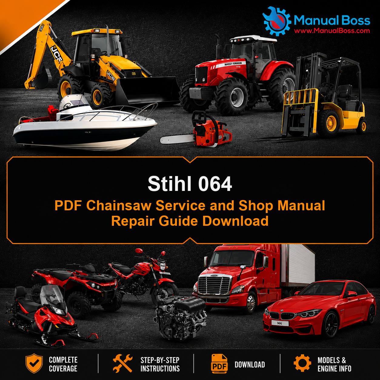 Stihl 064 PDF Chainsaw Service and Shop Manual Repair Guide Download