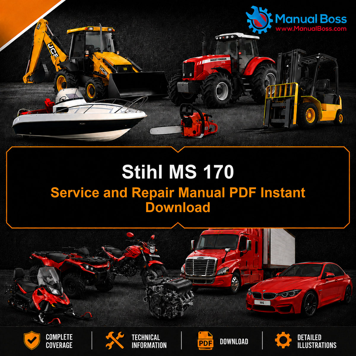 Stihl MS 170 Service and Repair Manual PDF Instant Download