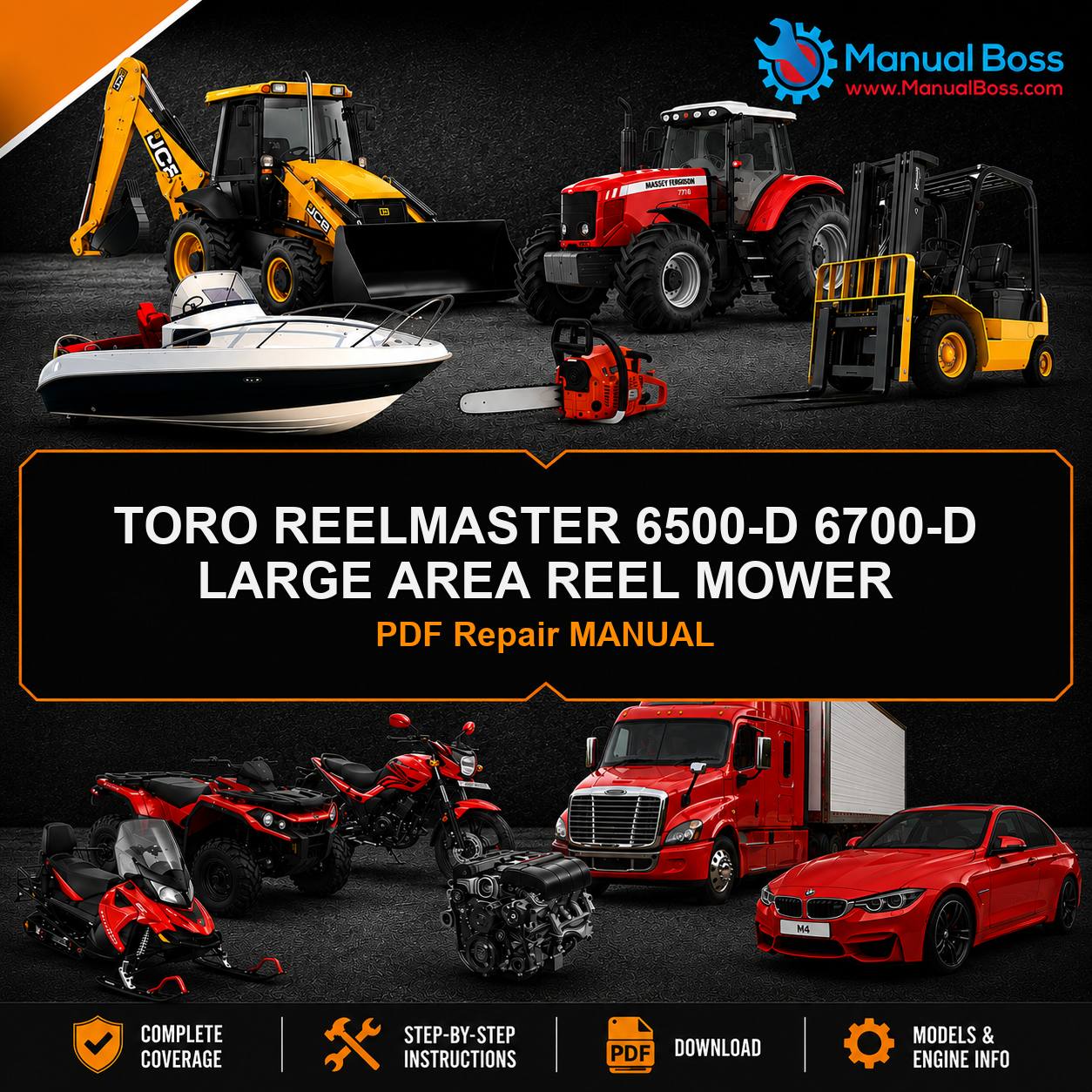TORO REELMASTER 6500-D 6700-D LARGE AREA REEL MOWER PDF Repair MANUAL
