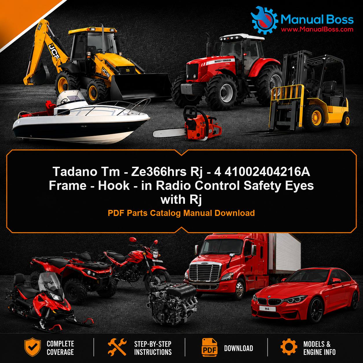 Tadano Tm - Ze366hrs Rj - 4 41002404216A Frame - Hook - in Radio Control Safety Eyes with Rj PDF Parts Catalog Manual Download