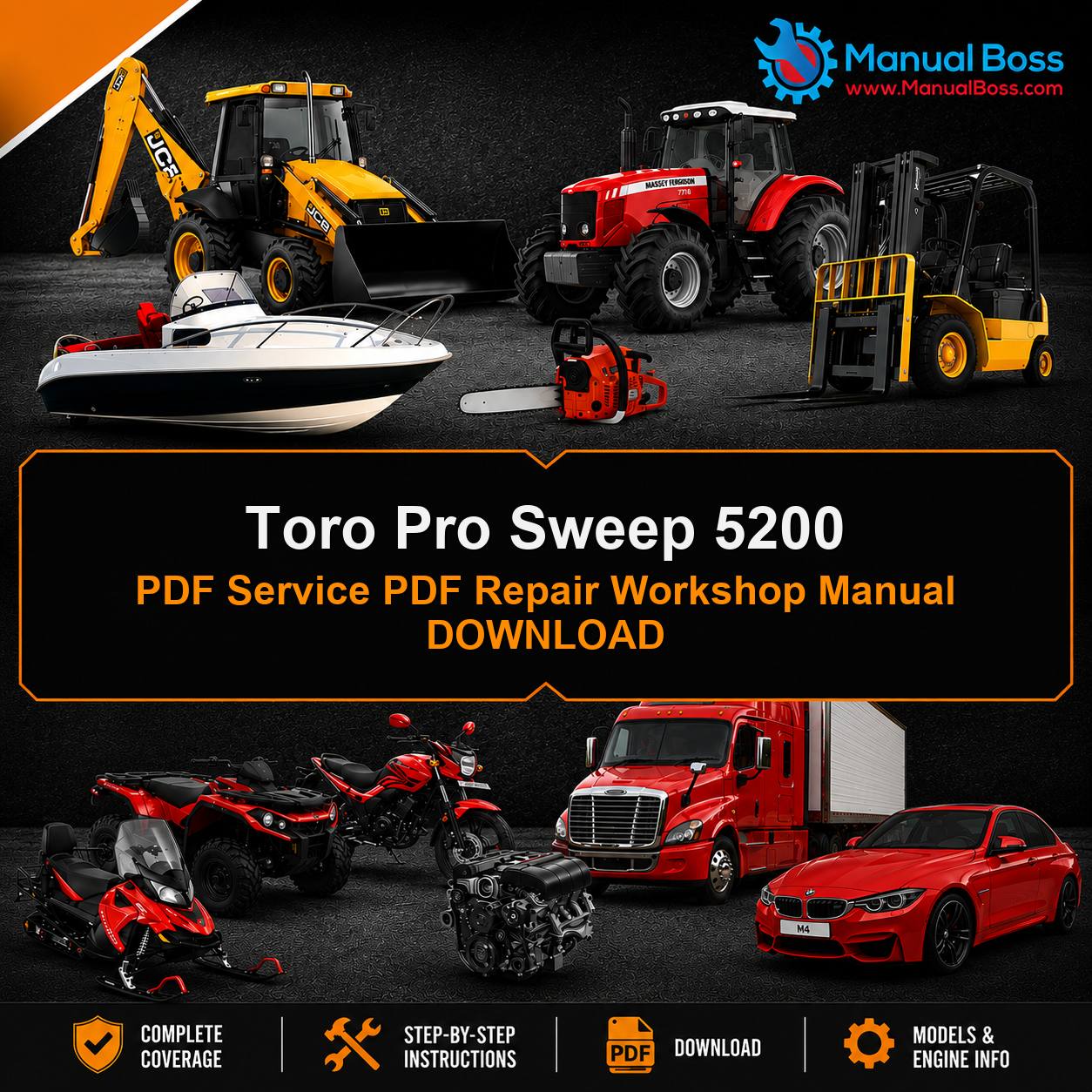 Toro Pro Sweep 5200 PDF Service PDF Repair Workshop Manual DOWNLOAD