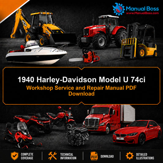 1940 Harley-Davidson Model U 74ci Workshop Service and Repair Manual PDF Download