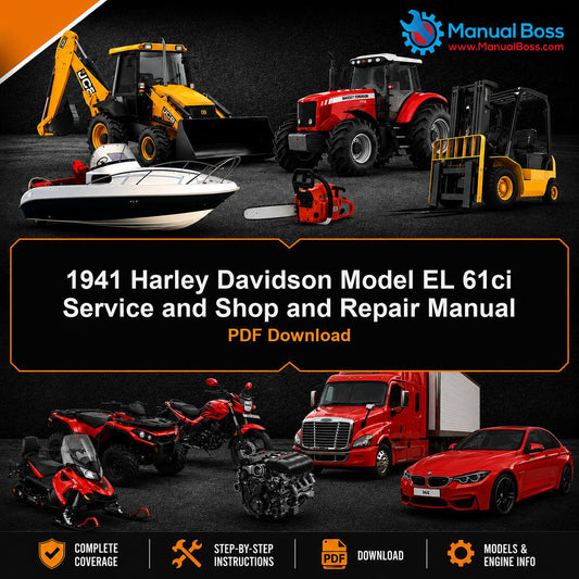 1941 Harley Davidson Model EL 61ci Service and Shop and Repair Manual PDF Download