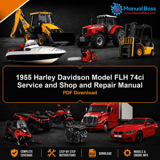 1955 Harley Davidson Model FLH 74ci Service and Shop and Repair Manual PDF Download