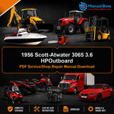1956 Scott-Atwater 3065 3.6 HPOutboard PDF Service/Shop Repair Manual Download