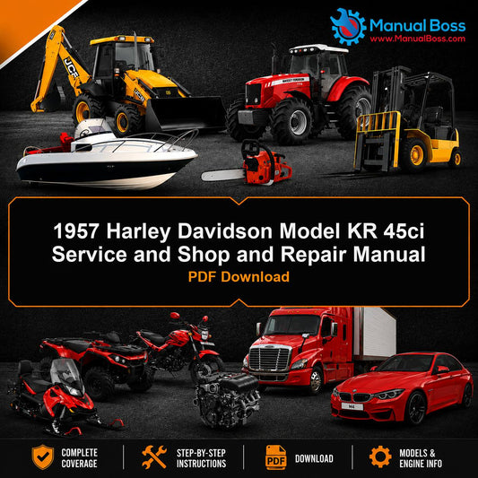 1957 Harley Davidson Model KR 45ci Service and Shop and Repair Manual PDF Download