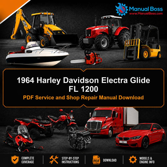 1964 Harley Davidson Electra Glide FL 1200 PDF Service and Shop Repair Manual Download