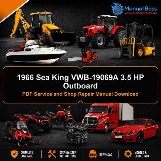 1966 Sea King VWB-19069A 3.5 HP Outboard PDF Service and Shop Repair Manual Download