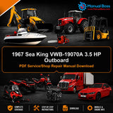 1967 Sea King VWB-19070A 3.5 HP Outboard PDF Service/Shop Repair Manual Download