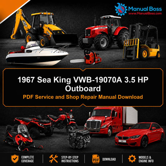 1967 Sea King VWB-19070A 3.5 HP Outboard PDF Service and Shop Repair Manual Download