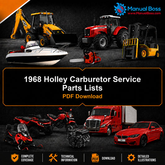 1968 Holley Carburetor Service Parts Lists PDF Download