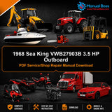 1968 Sea King VWB27903B 3.5 HP Outboard PDF Service/Shop Repair Manual Download