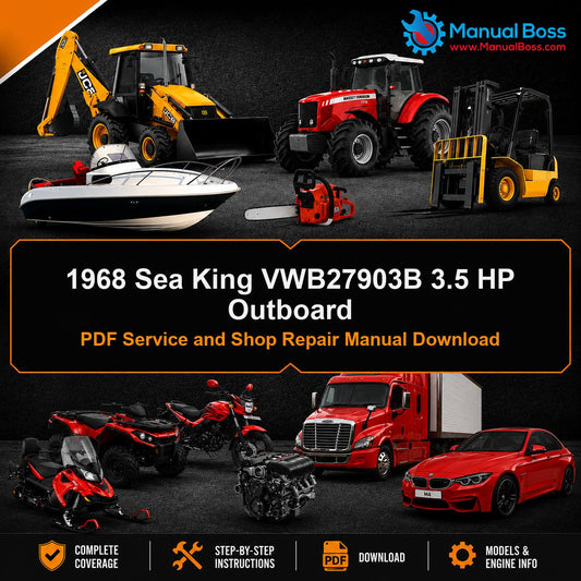 1968 Sea King VWB27903B 3.5 HP Outboard PDF Service and Shop Repair Manual Download
