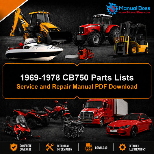 1969-1978 CB750 Parts Lists Service and Repair Manual PDF Download