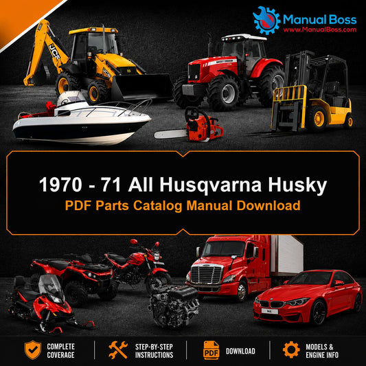 1970 - 71 All Husqvarna Husky PDF Parts Catalog Manual Download