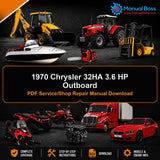 1970 Chrysler 32HA 3.6 HP Outboard PDF Service/Shop Repair Manual Download