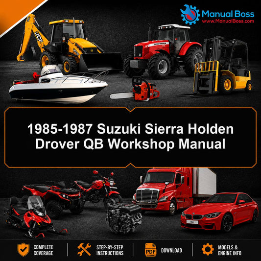 1985-1987 Suzuki Sierra Holden Drover QB Workshop Manual