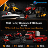 1988 Harley Davidson FXR Super Glide PDF Service & Shop Repair Manual Instant Download